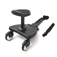 Plateforme universelle pour poussette, marchepied pour deuxième enfant, plateforme repose-pieds compatible avec la plupart des poussettes pour bébés et enfants