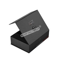 Emballage en papier mat noir mat, Logo personnalisé de luxe, Design UV, insertion de lunettes de soleil, boîte magnétique avec poignée