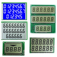 Pasokan Langsung Pabrik Teknologi Jiarui Layar Dot Matrix yang Dapat Disesuaikan Meter Gas Tn Grafik 6 Digit 7 Segmen Layar LCD 2.8-5V