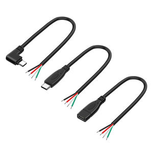 หัวปลั๊กตัวผู้เป็นตัวเมีย USB Type-C ตัวผู้กับตัวเมียสายเคเบิล PVC แจ็กเก็ตปลายเปิดปรับแต่งได้แบบ<span class=keywords><strong>2</strong></span>/4แกน - Product Image 6