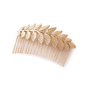 تاج أوراق روماني ، عصابة رأس يونانية للفتيات تخفيضات كبيرة بيع بالجملة رابطة شعر معدنية على شكل ورقة ذهبية - Product Image 4