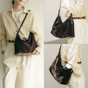 Sac à bandoulière Hobo en cuir véritable pour femmes, sac à main de grande capacité, souple, léger, portable, pour voyage, plage, affaires, décontracté - Product Image 6