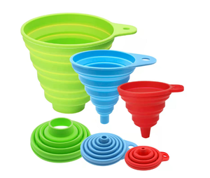 Embudo Plegable de Silicona de Grado Alimenticio para Transferir Líquidos a Botellas - Product Image 1