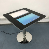 Nouvelle Table Tactile Carrée Interactive 10 Points 4K LG pour Café et Restaurant, Écran Double LCD Étanche avec Recharge Sans Fil