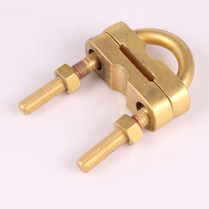 HUA DIAN 2020 Brass <strong>U</strong> Type Earth Rod <strong>Clamp</strong> - Product Image 2