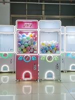 Distributeur de capsules Gacha à monnayeur grande capacité avec éclairage LED pour centres commerciaux – Distributeur de prix