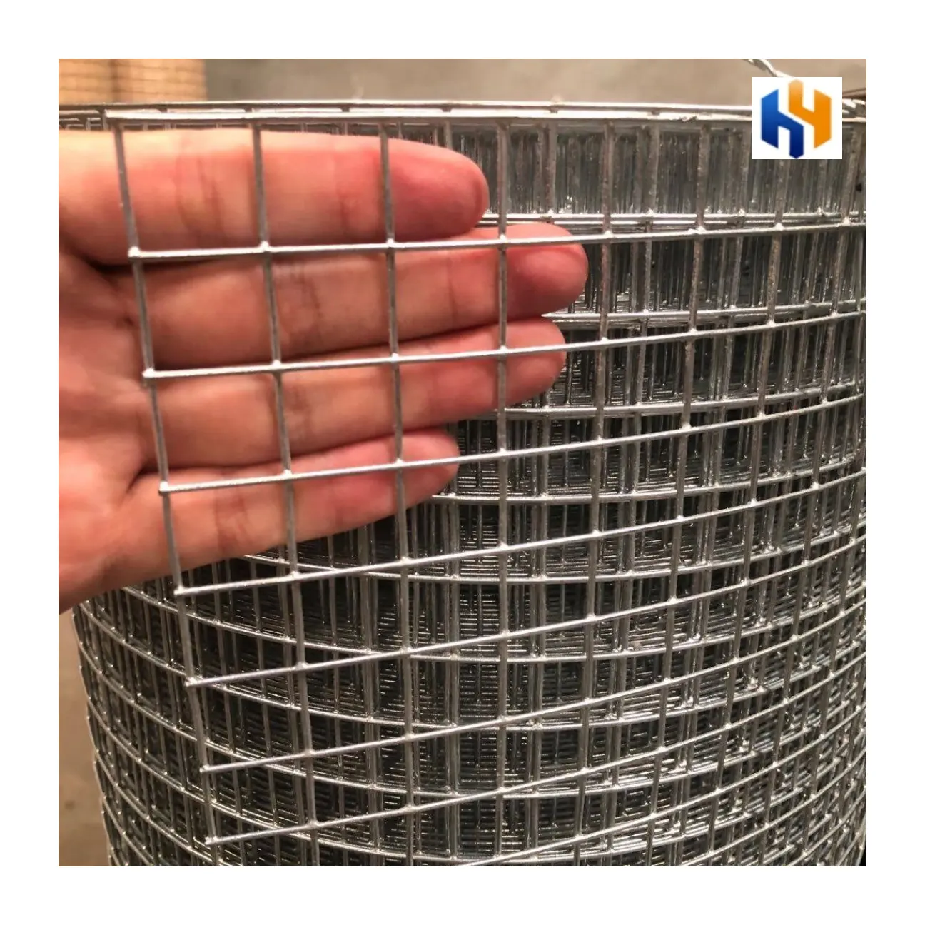 Hot dipped galvanized welded iron wire mesh 1''x 1'' 1''x1/2'' after welded wire mesh fence roll for bird cage