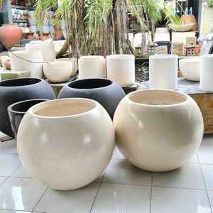 Pot de fleurs décoratif en fibre de verre FRP, design classique, grande taille, qualité supérieure pour la maison, le jardin extérieur, les plantes artificielles - Product Image 5