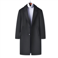JXKRSZF Manteau de Laine Homme Personnalisé pour Pères, Meilleure Offre, Manteau de Laine Chaud et Épais 3/4 pour Homme