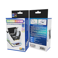 Station de charge RGB pour PS Portal, support de charge double pour manette P5, fabriqué en plastique durable