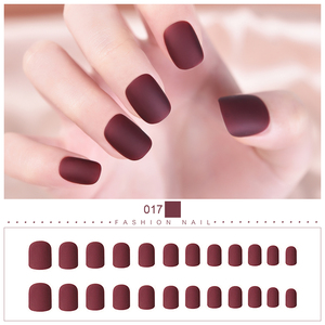 KADS 24 Uñas Postizas Francesas de Cobertura Completa, Acrílicas, Reutilizables, Cortas, Medianas, Cuadradas, Artificiales, para Manicura Diaria DIY - Product Image 6