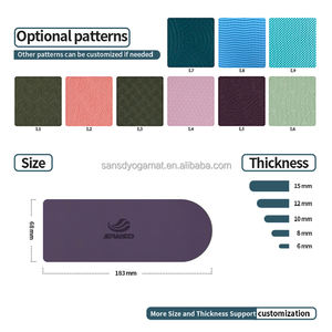 Sansd arcuato sport diretto <span class=keywords><strong>viola</strong></span> ovale personalizzato riciclato <span class=keywords><strong>Yoga</strong></span> <span class=keywords><strong>tappetino</strong></span> per trasportare la trama <span class=keywords><strong>Yoga</strong></span> <span class=keywords><strong>Yoga</strong></span> Pilates allenamento antiscivolo <span class=keywords><strong>tappetino</strong></span> <span class=keywords><strong>Yoga</strong></span> - Product Image 3