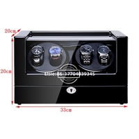 Grenz überschreitende voll automatische mechanische Uhr Shaker Holz Elektrizität motor rotierende Uhren box mit PC-Geschenke tui