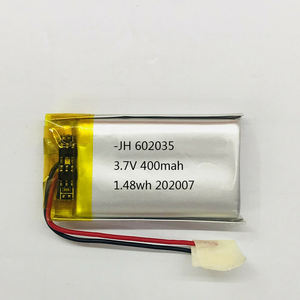 Low price 3,7 V 7,4 v lipo battery 602035 Li-Ion 400mah Polymer battery rechargeable sound and bluetooth earphones - Product Image 2