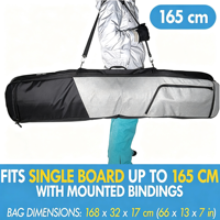 Sac de ski personnalisé RIDE WIND - Sac de voyage rembourré pour les voyages en avion, transportant l'équipement de ski, y compris les bottes, les lunettes, tailles personnalisées, nylon, polyester