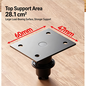 Pieds de nivellement pour machine, pieds de machine réglables robustes avec base en caoutchouc, niveleurs anti-vibrations pour équipement, convoyeur - Product Image 3
