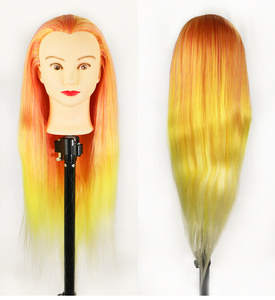 Perruque de mannequin en cheveux synthétiques, accessoire d'enseignement de qualité supérieure, affichage noir, support de cils afro-américains, trépied réaliste, <span class=keywords><strong>tête</strong></span> de mannequin, vente en gros, 100% - Product Image 1