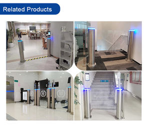 带有SUS304不锈钢摆动屏障机构的射频识别门禁系统，用于安全旋转闸门。 - Product Image 6