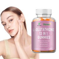 L-Glutathione Gummies Anti-Aging Radiant Skin Boost Immunity Fruity Flavored Candy in Pack