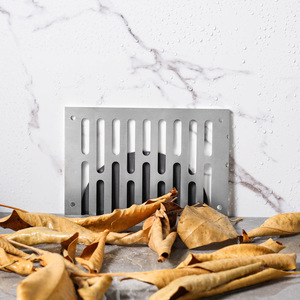 Grille de drainage de balcon de toit, écran de drainage d'eau, grille de blocage d'eau avec ouverture de drainage latérale pour l'installation murale d'angle - Product Image 3