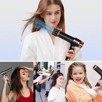 Personnalisation OEM ODM Sèche-Cheveux Revair 2400W Puissant Noir et Or, Séchage Rapide, Ion Négatif