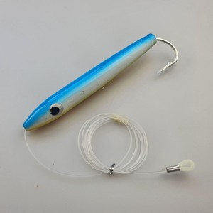 Leurre de pêche à la traîne <span class=keywords><strong>en</strong></span> bois pour la pêche <span class=keywords><strong>en</strong></span> haute <span class=keywords><strong>mer</strong></span>, appât <span class=keywords><strong>en</strong></span> bois pour marlin et thon, leurre <span class=keywords><strong>en</strong></span> cèdre monté avec hameçon simple, leurre de pêche à la traîne - Product Image 4