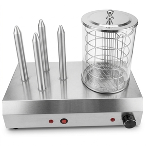 Calentador de Panecillos para Hot Dogs de Grado Alimenticio con 4 Varillas y Jaula Vaporera, Calentador de Salchichas de Acero Inoxidable para Mostrador, para Servicios de Alimentación - Product Image 2