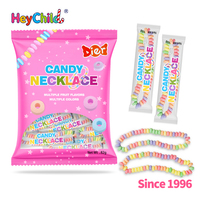 Bonbons en gros personnalisés sous marque privée Halal, bonbons colorés en forme de bracelet et de collier, saveurs multiples de fruits, ODM