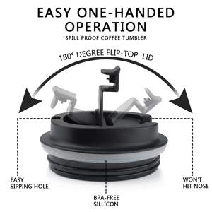 Vasos deportivos minimalistas de acero inoxidable, botella de agua térmica ostentosa <span class=keywords><strong>Para</strong></span> café, productos al por mayor - Product Image 6