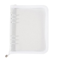 Bolsa de maquillaje impermeable de PVC transparente A5 Carpeta de bolsillo para documentos cremallera material escolar de oficina bolsa de archivo pluma productos de archivo patrón de caja