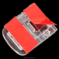 Mini fermoir auto-adhésif pour boîte, armoire, tiroir, quincaillerie, loquet transparent en acrylique, charnière de verrouillage