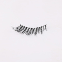 Faux cils en bande transparente réutilisables en gros, aspect naturel, légers, application facile, effet vison