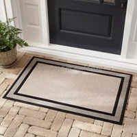 Tapis de porte en polyester gris, blanc de course automobile, vierge, pour sublimation