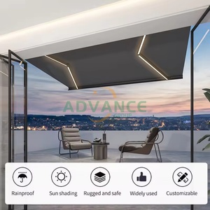 Toldo Retráctil Eléctrico <span class=keywords><strong>de</strong></span> Alta Resistencia con Marco <span class=keywords><strong>de</strong></span> Aluminio Resistente al Viento, Directo <span class=keywords><strong>de</strong></span> Fábrica, para Villas y Restaurantes - Product Image 4