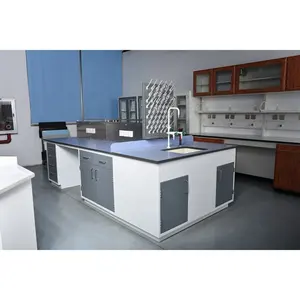 Bán Hot Vật Lý Phòng Thí Nghiệm Bảng Bàn Làm Việc Trung Tâm Bảng Với Dưới Kệ - Product Image 5