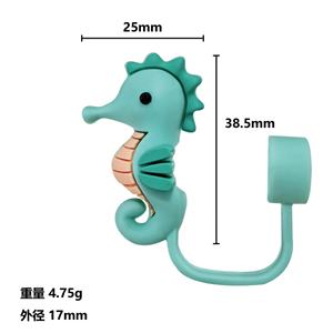 Cubierta antipolvo de silicona de 10 mm personalizada al por mayor con diseño lindo para vasos de hielo y accesorios para bebidas - Product Image 5