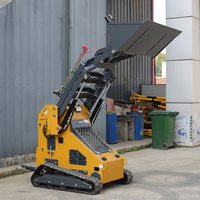 Mini-chargeuse sur chenilles à vendre, avec système hydraulique, idéale pour l'aménagement paysager