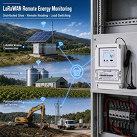 Compteur d'énergie intelligent LoRaWAN SM735 3*220/380V avec relais de télécommande ouverture/fermeture, liaison montante 5 min, RS485, DL/T645 Modbus
