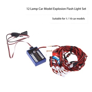 EParthub Simulé flash LED modèle <span class=keywords><strong>voiture</strong></span> lumière <span class=keywords><strong>1</strong></span>/10 <span class=keywords><strong>1</strong></span>/8H _ *-SP <span class=keywords><strong>TAMIYA</strong></span> CC01 SCX10 modifié télécommande lumière ensemble - Product Image 3