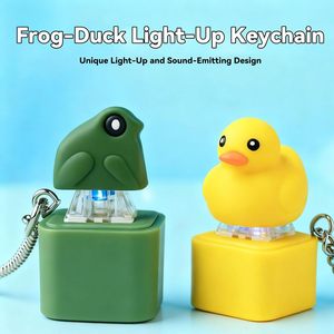 Porte-clés animaux sonores LED créatifs – Modèles Canard Jaune – Gadgets portables interactifs son-licht pour le plaisir - Product Image 4