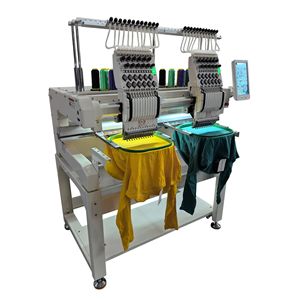 Shangchen Embroidery Machine 2-Head Automatic Electric Tabletop Cap Flat Embroidery Machine 360x510mm Computerized - Product Image 2