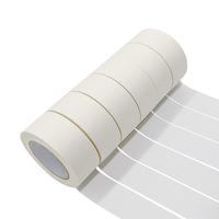 Cinta Adhesiva de Papel Blanco Impreso para Pared, Personalizada, Resistente al Agua, Adhesivo Sensible a la Presión, Cinta de Embalaje de Alta Resistencia, Cinta Crepé Autoadhesiva