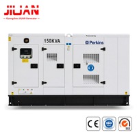 Groupe électrogène diesel de secours Perkins 120 kW 150 kVA triphasé 400 V 50 Hz certifié CE ISO avec alternateur Stanford de l'usine de générateurs de Guangzhou