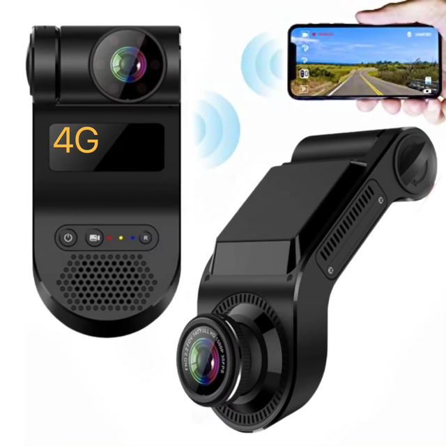 Fleet Management Smart Dual Lens 4G Car Dash Camera Gps