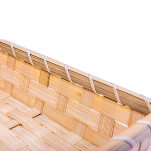 Huangtu — mini coffrets cadeaux carrés OEM, en bambou, pour rangement des aliments, fait à la main, - Product Image 4