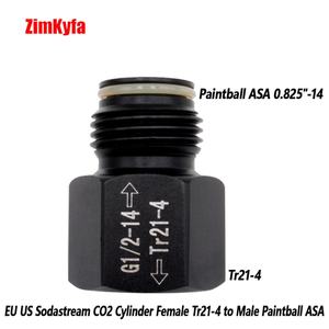 Convertidor de CO2 Personalizable, Adaptador de Tr21-4 Hembra a G1/2-14 Macho para Cilindro Sodastream a Tanque ASA, Compatible con OEM - Product Image 2