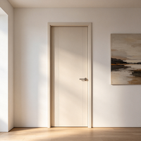 Porte en bois massif avec film décoratif, épaisseur de surface 160 mm, isolation acoustique 30 dB, certifiée FSC