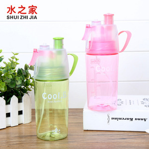 Shui Zhi Jia Sports Water Bottle 400Ml With Spray Nozzle Reusable For Outdoor Activities - Product Image 2