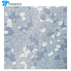 Endüstriyel statik kontrol ESD PVC plastik yer karosu ameliyathane-elektronik temiz oda için antistatik ESD vinil fayans - Product Image 4