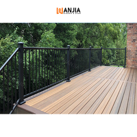 Rampe d'escalier moderne en aluminium et verre trempé, personnalisable ODM/OEM, pour usage extérieur